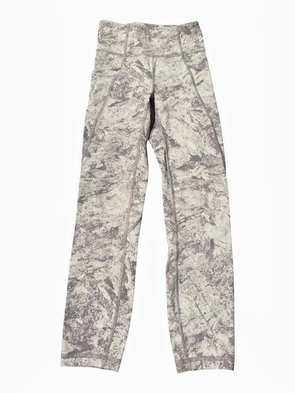 lululemon Wunder Under Crop (High-Rise) *21" Leggings Gray & White